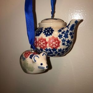 Vintage Ceramic Ornament Set